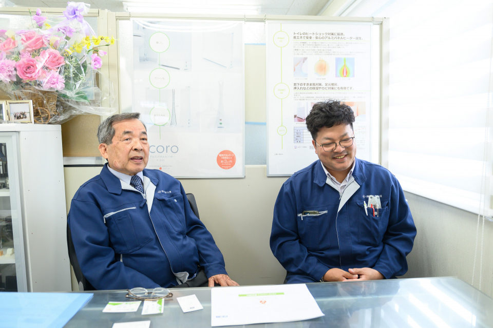 左：中川富雄さん　右：慎一さん